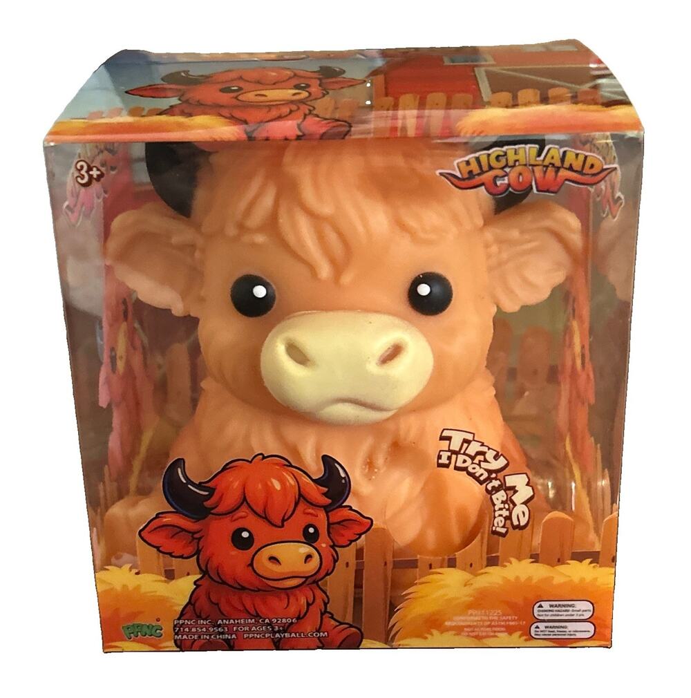 Highland Cow Squishy Toy Animal Stress Relief Sensory Viral Squishy Toy PPNC New